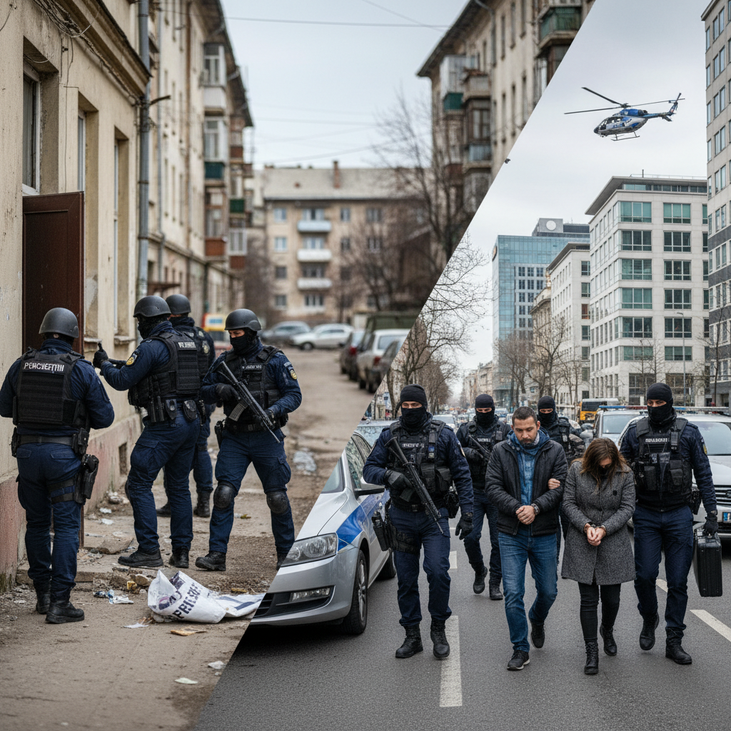 12 percheziții în Călărași și București într-un dosar major de trafic de droguri