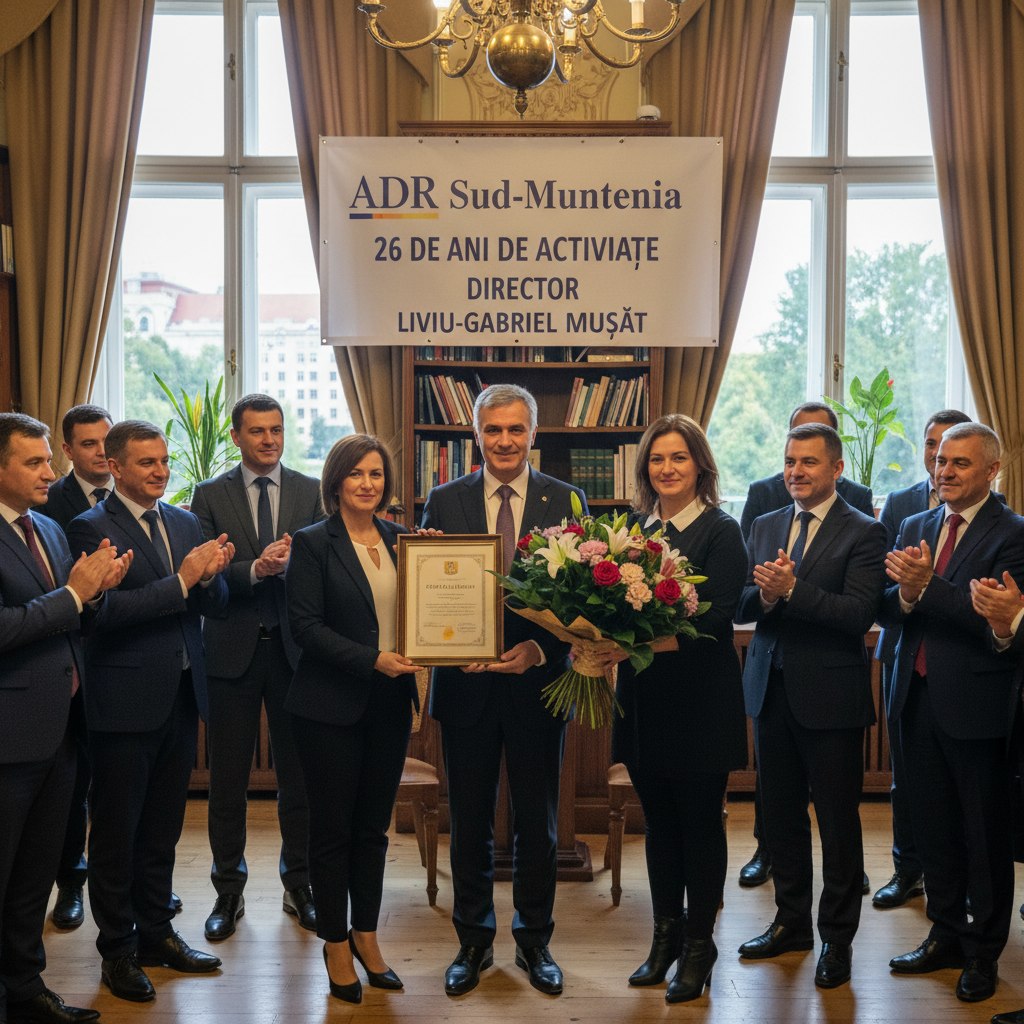 ADR Sud-Muntenia sărbătorește 26 de ani de activitate ai directorului Liviu-Gabriel Mușat