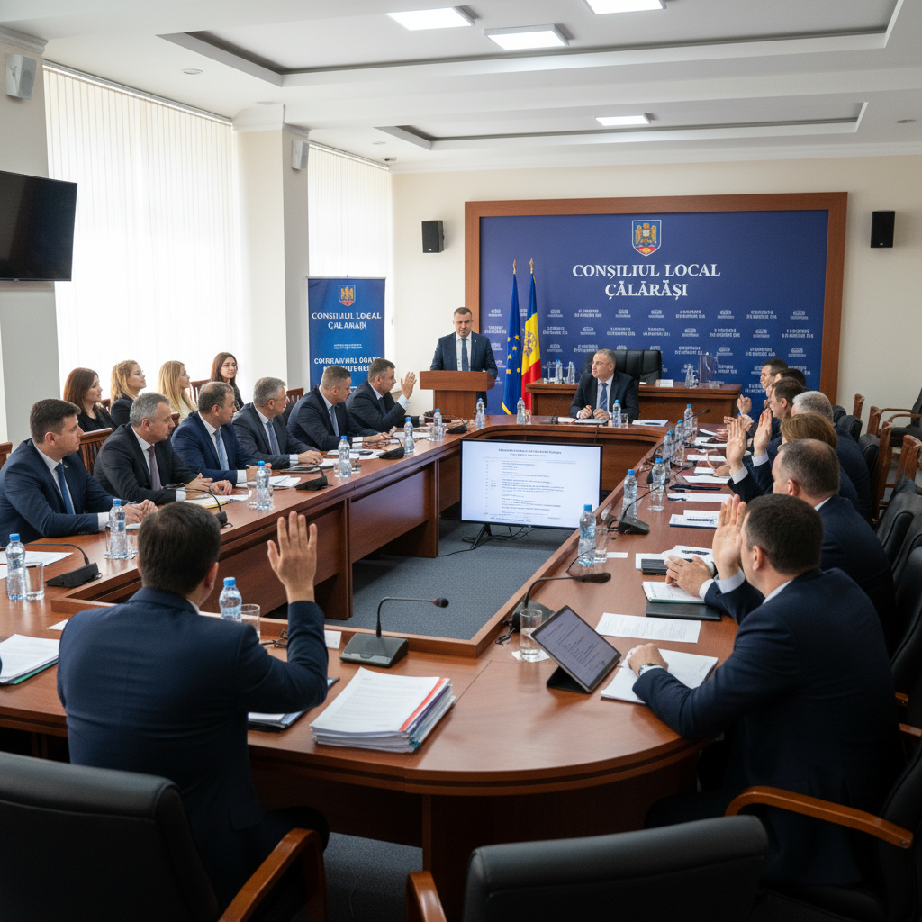 Consiliul Local Călărași convoacă ședință extraordinară pentru modificarea creditului de 35 milioane lei