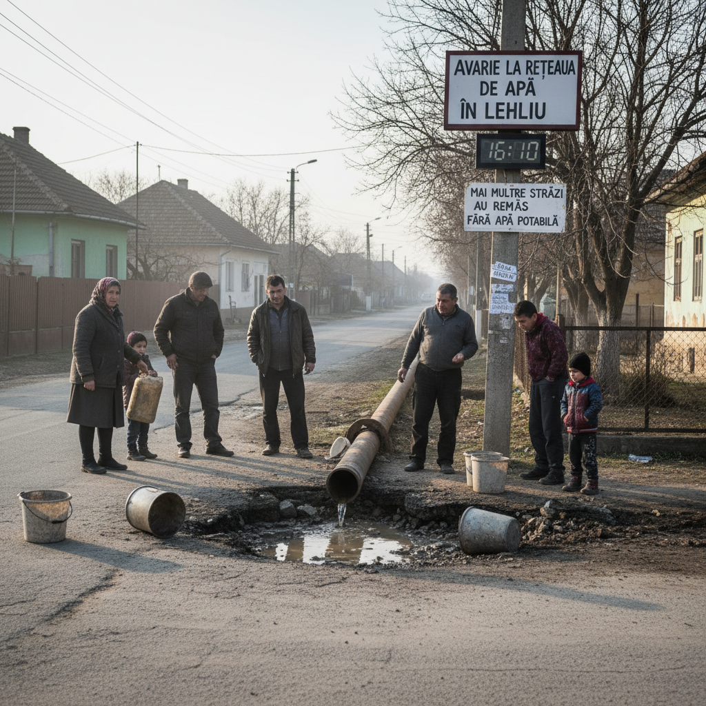 mai multe străzi fără apă la ora 16:10