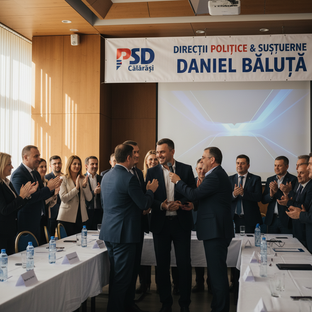 PSD Călărași anunță direcțiile politice viitoare și susținerea pentru Daniel Băluță