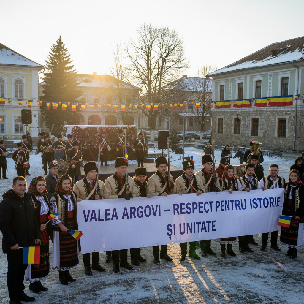 Valea Argovei a Celebrat Ziua Națională cu Respect și Spirit de Unitate Locală